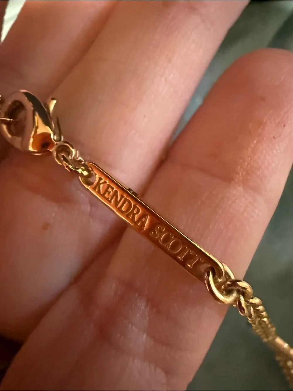Kendra Scott Devalyn Gold-Tone Filigree Station Long Necklace